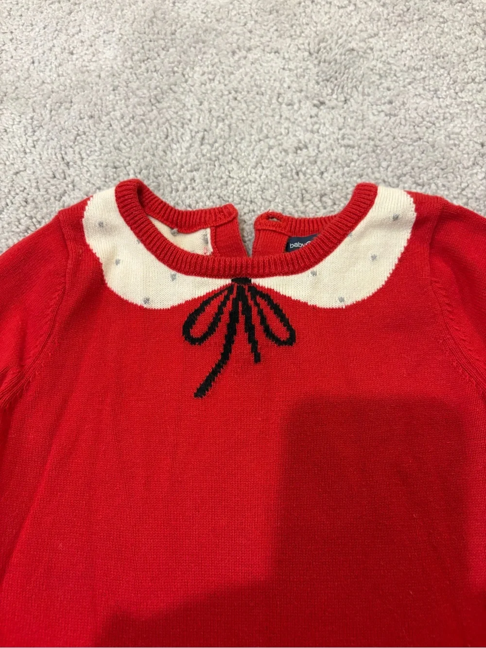 BabyGAP Red Knit Baby One-Piece